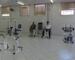 Atividades f&iacute;sicas na Cidade do Idoso