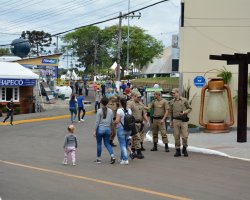 Policiamento refor&ccedil;ado no parque garante a sensa&ccedil;&atilde;o de seguran&ccedil;a