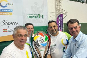 Com trof&eacute;u no T&ecirc;nis de Mesa Masculino Chapec&oacute; chegou a 191 pontos