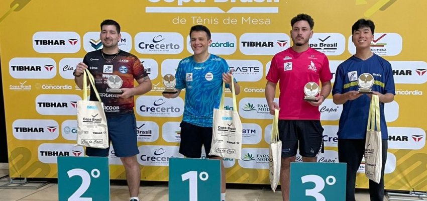 T&ecirc;nis de mesa de Chapec&oacute; conquista medalhas na Copa Brasil e agora encara o Catarinense
