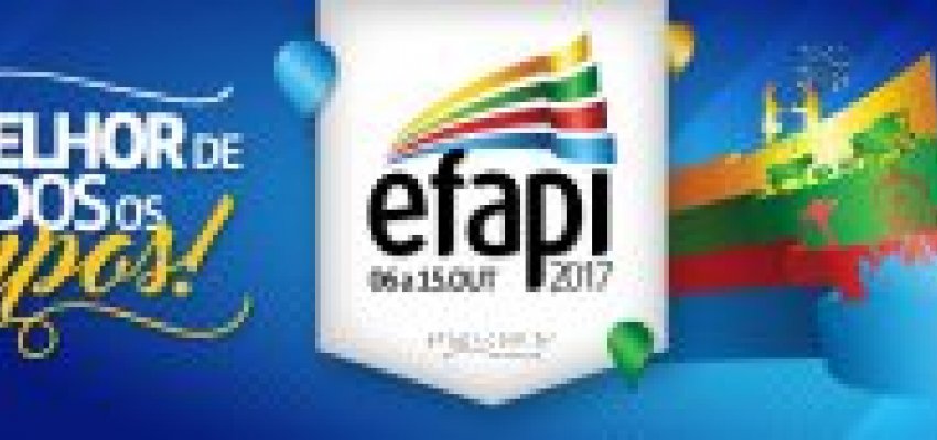 EFAPI 2017 ter&aacute; interven&ccedil;&otilde;es art&iacute;sticas de talentos locais         