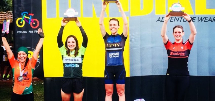 Ciclismo de Chapec&oacute; participou de dois eventos no final de semana