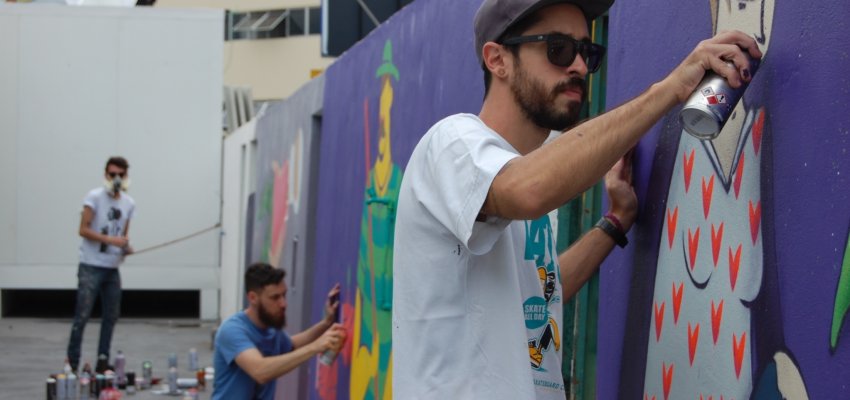 Grafitagem &eacute; uma das atra&ccedil;&otilde;es art&iacute;sticas da EFAPI 2017