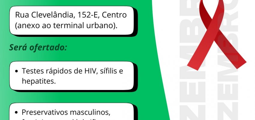 Prefeitura de Chapec&oacute; realiza a&ccedil;&atilde;o no Dia Mundial de Luta contra a AIDS