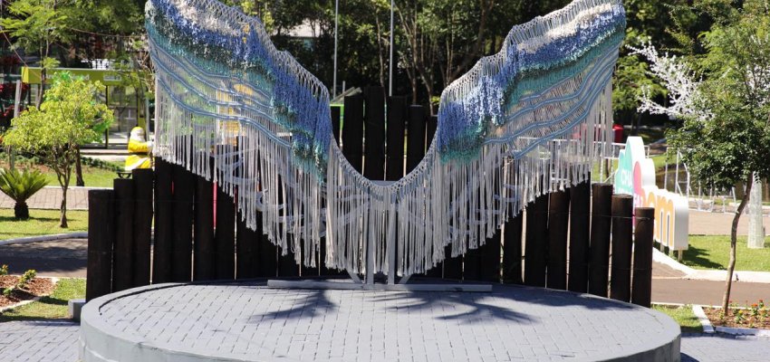 Decora&ccedil;&atilde;o de casa com 1,1 mil pe&ccedil;as de croch&ecirc; e asas em macram&ecirc; s&atilde;o atra&ccedil;&otilde;es no Ecoparque