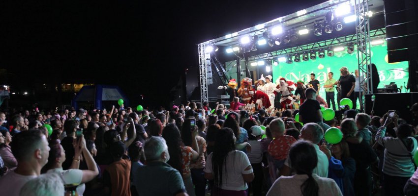 Padre Ezequiel no Jardim do Lago foi uma das atrações do Natal do Brasil em Chapecó